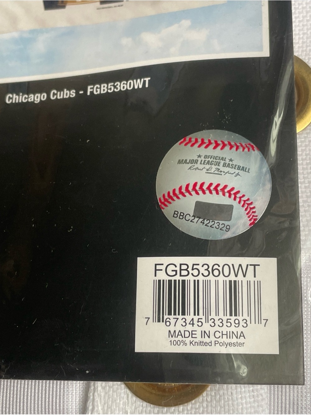 MLB Chicago Cubs White 'W' Flag Banner - Picture 3 of 4
